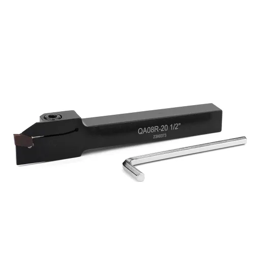 Vista 7 de Soporte de separación de ranurado de torno indexable de 1/2 "x 1/2" QA08R-20 con 1 pieza de inserción de carburo GTN-2 Herramienta de corte de torno