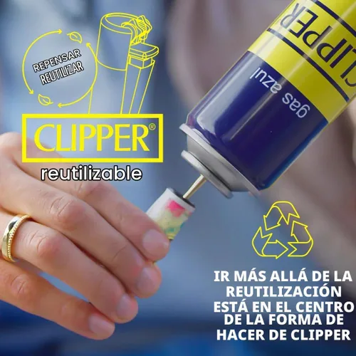 Vista 4 de Clipper 100% combustible de isobutano 10 onzas líquidas (10 onzas) 12 veces de butano refinado puro e inodoro Compatible con todos