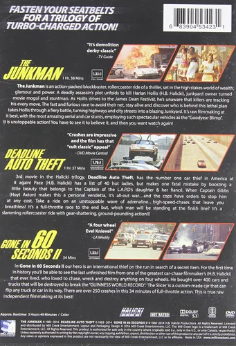 Vista 2 de Fast As Hell - 3 Movie Collection - The Junkman - Deadline Auto Theft - Gone in 60 Seconds II