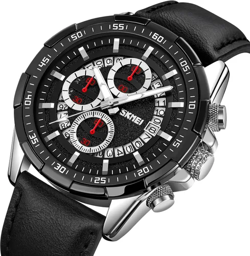 Vista 7 de Watch for Men- Classic Stylish Sports Fashion Casual Wrist Watch, Men Dress Watch Elegant Gift, 30M Waterproof, Auto Date Luminous Watch