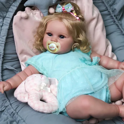 Vista 5 de JIZHI Muñecas Realistas de Bebé Reborn - 20 Pulgadas con Sensación Realista de Recién Nacido Adorables y Juguetonas Muñecas de Bebé de la Vida Real