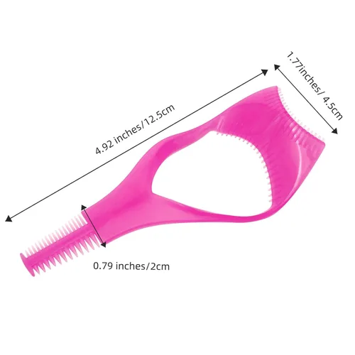 Vista 2 de WLLHYF 3 Pack Mascara Shield Guard Makeup Eyelash Buddy 3 in 1 Eye Lash Applicator Tool Beauty Cosmetic Mascara Separator Comb Plastic Lashes