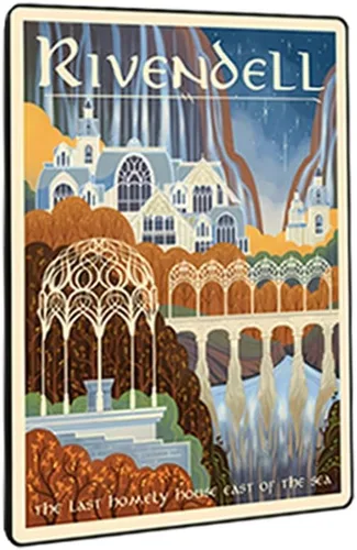 Vista 26 de Meksular Impresiones artísticas de pared de paisaje de la Tierra Media, pintura en lienzo, carteles de fantasía, imágenes de pared, para regalo
