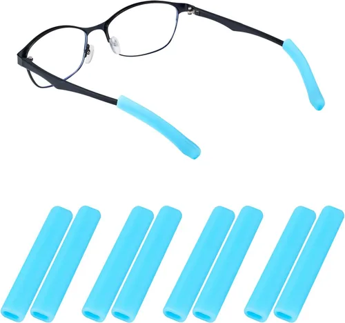 Vista 21 de Gdnmapt Almohadillas de silicona para orejas de gafas, agarre antideslizante para gafas, cómodas orejeras para gafas, solución de almohadillas de 2