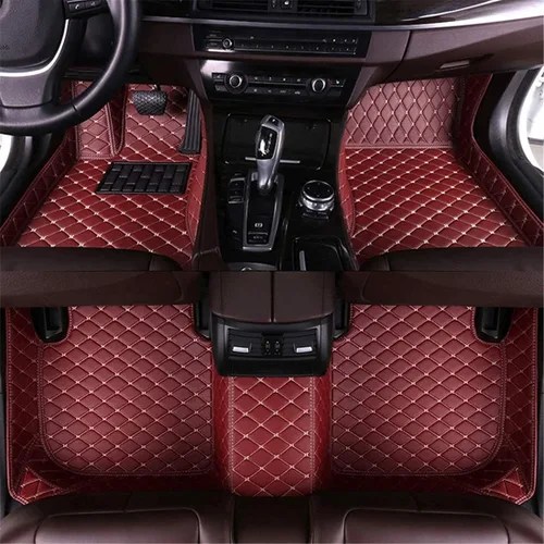 Vista 15 de Tapetes personalizados de cuero sintético para el 98 % de los sedán, SUV, deportivos, cobertura completa, lindas alfombras de automóvil para hombres