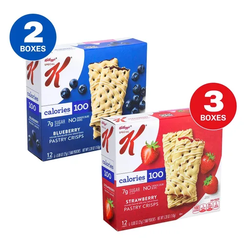 Vista 5 de Kellogg's Special K Pastry Crisp 2 - Bolsa para hacer crujientes de pastelería 30/0.88 oz Peso neto 26.4 onzas, ()
