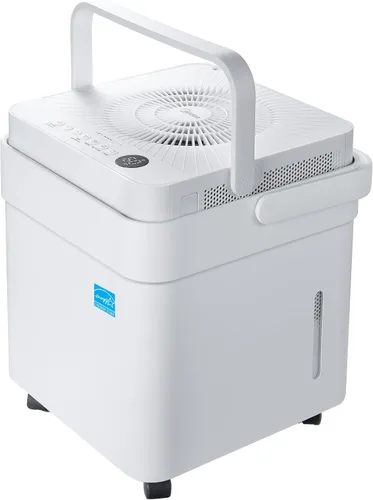 Vista 12 de Midea Cube - Deshumidificador de 20 pintas para sótano, hasta 1,500 pies cuadrados. Deshumidificador con manguera de drenaje, Certificado ENERGY
