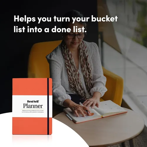 Vista 9 de Self Planner de BestSelf – Agenda de 6 meses sin fecha para la gestión del tiempo, mejora de la productividad, programación y logro