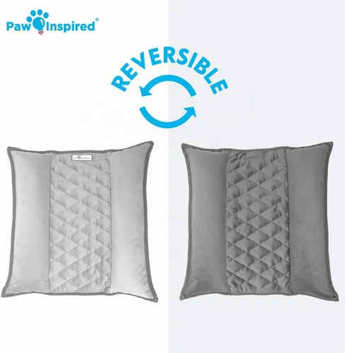 Vista 5 de Paw Inspired Snuggle - Cama con cojín de conejo, gris/gris claro, 17 x 17