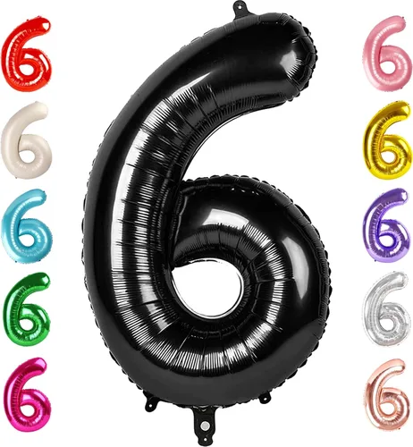 Vista 19 de Globos del números 0 de 40 pulgadas para formar los números 10, 20, 30, 40, 50, 60, 70, 80, 90, 100, para decoración de cumpleaños, bodas, eventos