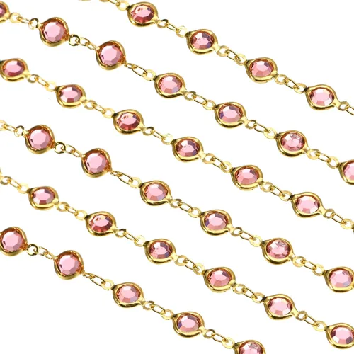Vista 19 de uxcell Cadena de diamantes de imitación negros de 5 yardas a granel con cadena de latón chapada en plata para hacer joyas, manualidades, pulseras