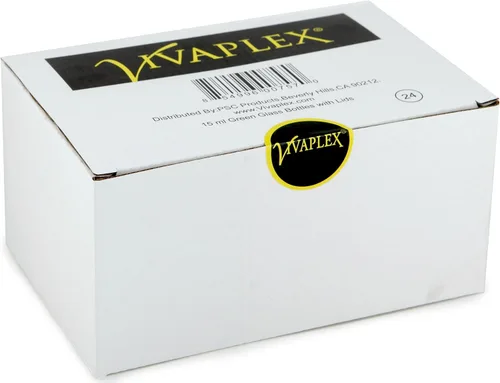 Vista 2 de Vivaplex, 24, botellas de vidrio verdes, 0.5 fl oz, con tapas