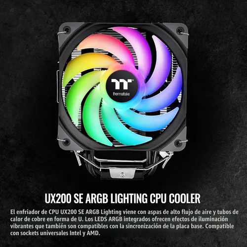 Vista 2 de Thermaltake Ventilador Cl-p105-al12sw-a Ux200 Se Retail Negro