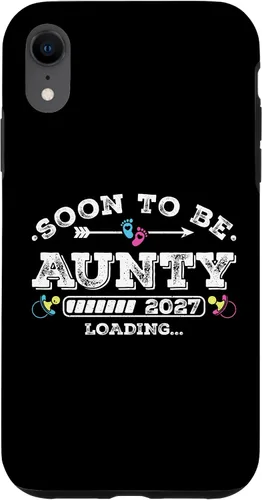 Vista 25 de Soon to Be Aunty 2027 Loading for Pregnancy Announcement Case for iPhone 17
