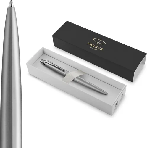 Vista 9 de Parker Jotter XL Bolígrafo de Punta de Bola, Negro Mate Monocromático, Punta Media, Tinta Azul, Caja de Regalo - Escritura Suave, Diseño Distintivo