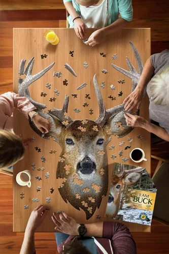 Vista 4 de Madd Capp Rompecabezas - I AM Buck - 550 piezas - Rompecabezas en forma de animal
