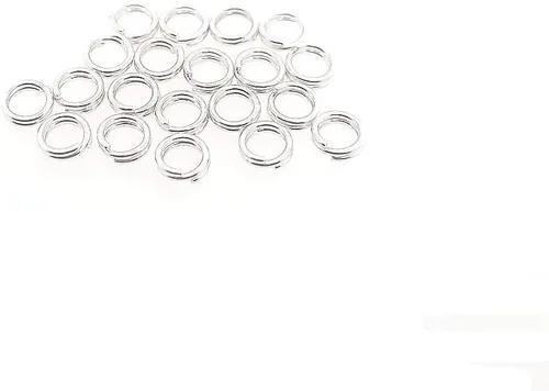 Vista 2 de 20 piezas de anillo redondo dividido de plata de ley de 0.138 in para abalorios y búsqueda de joyas por CRAFT WIRE