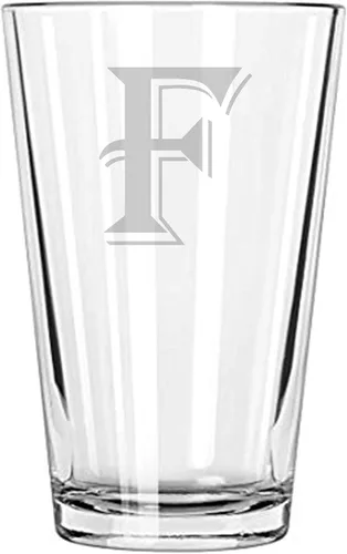 Vista 5 de Vaso de cerveza 16 oz pinta Monograma (B)