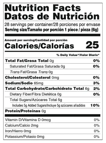 Vista 2 de Jovy Revolcaditas con sabor a chile y mango Bolsa de 6 onzas Caramelo mexicano