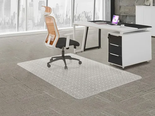 Vista 18 de Tapete para Silla de Oficina para Piso de Madera Dura, 48" x 30" Tapete de Vinilo Transparente para Silla de Escritorio Protector de Piso para Silla