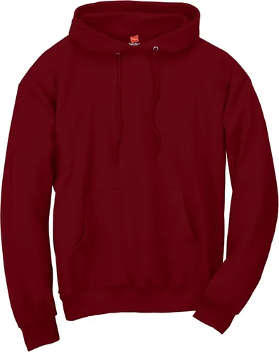 Vista 4 de Hanes - Sudadera para hombre con capucha de vellón EcoSmart de mezcla de algodón sin botones ni cremallera