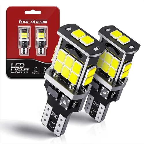 Vista 11 de Torchbeam Bombillas LED 3157 3156, bombillas LED de señal de giro amarillo ámbar, 400% más brillante 3156 3057 3457 4157 bombilla LED con proyector