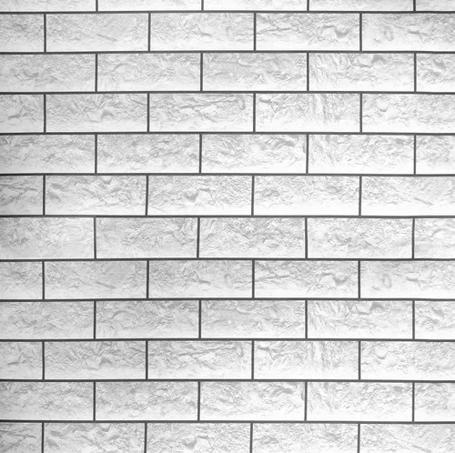 Vista 2 de VViViD Rollo de vinilo arquitectónico autoadhesivo mate con acabado de ladrillo gris (rollo de 133.2 x 4.9 ft)