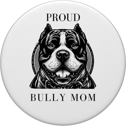 Vista 3 de Bully Mom American Bully XL Pitbull Terrier Dog Support PopSockets Standard PopGrip