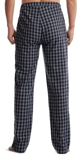 Vista 3 de Locachy Pantalones de pijama de punto suave para hombre con bolsillos, pantalones ligeros de pijama (1 y 2 paquetes)