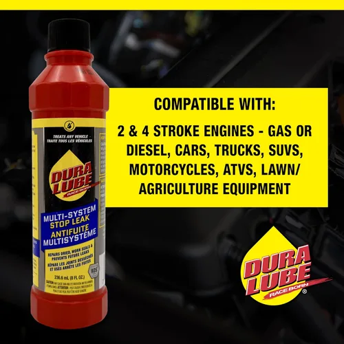Vista 5 de DURA LUBE Múltiples sistemas de parada de fugas, transmisión, motor, dirección asistida para prevenir o arreglar, 8 onzas