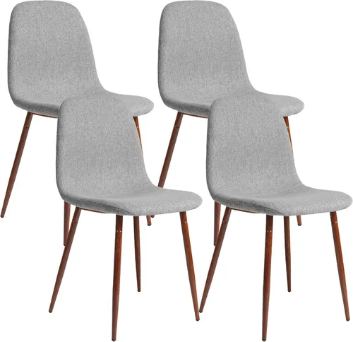 Vista 11 de CangLong Juego de 2 sillas de comedor modernas de terciopelo, sillas decorativas tapizadas con patas de metal, color verde oscuro para sala