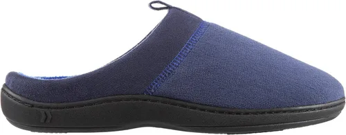 Vista 11 de isotoner Pantuflas de espalda abierta para hombre con espuma viscoelástica y suela para interiores y exteriores Ceniza