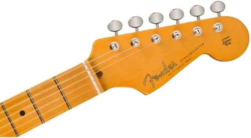 Vista 5 de Fender Stories Collection Eric Johnson 1954 "Virginia" Stratocaster Guitarra eléctrica, 2 colores Sunburst, diapasón de arce