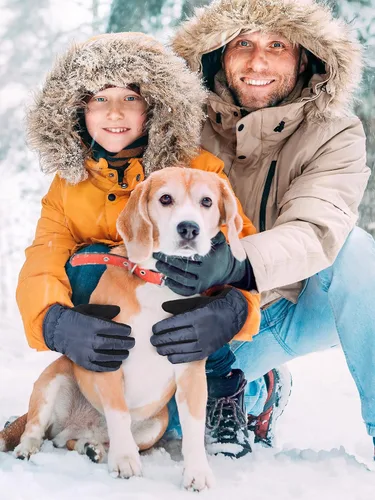 Vista 7 de 2 pares de guantes de nieve gruesos para niños, guantes de esquí para niños pequeños, guantes de invierno cálidos e impermeables para niños y niñas