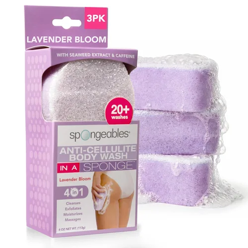 Vista 22 de Spongeables Anti-Cellulite Body Wash in a Sponge, Moisturizer and Exfoliator, 20+ Washes