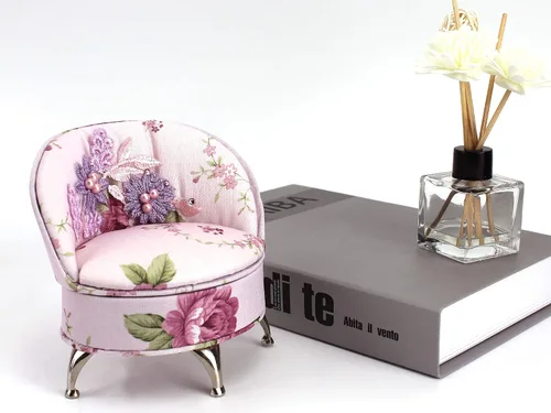 Vista 6 de Felice Ann Joyero Joyero Mini Dollhouse Muebles Armario Sofá Cama Redonda, Talla única