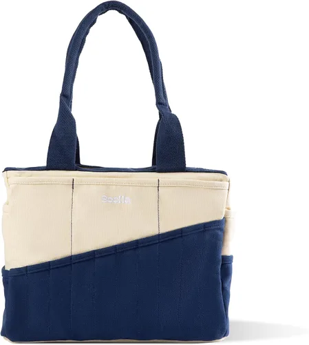 Vista 16 de Soolla Bolsa de estudio: organizador de almacenamiento de suministros de arte y bolsa de herramientas de cerámica, bolsa lavable, bolsa de hilo