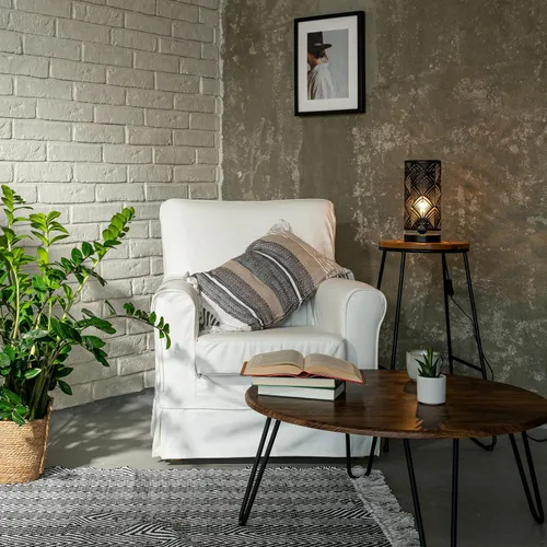 Vista 6 de MASTERS OF COVERS Ektorp Jennylund - Funda de repuesto para sillón IKEA Ektorp Jennylund (blanco frío)