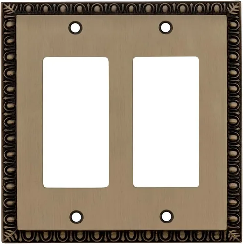 Vista 52 de Nostalgic Warehouse Egg & Dart Deco - Cubierta para placa de interruptor de salida eléctrica