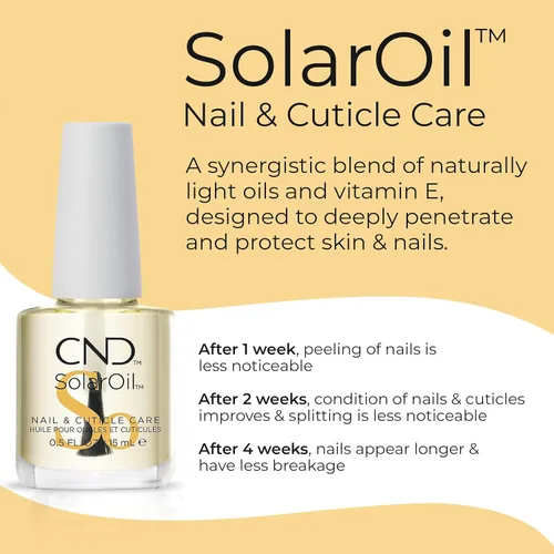 Vista 5 de CND The Cuticle Couple, SolarOil + Borrador de cutículas, 0.5 onzas