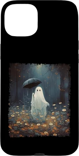Vista 8 de Carcasa gótica para iPhone 11 con diseño de fantasma espeluznante en el bosque