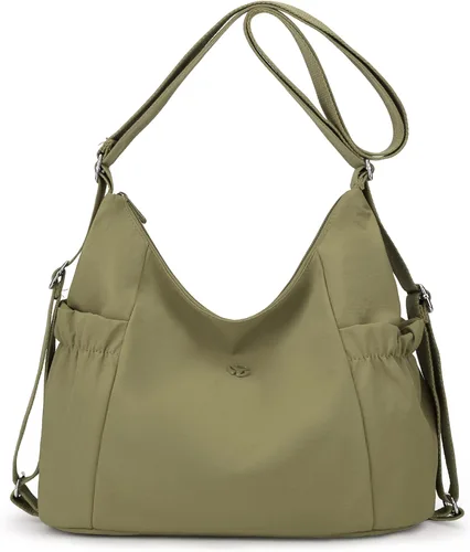 Vista 7 de Mochila Tote Bolso Bandolera de Pana para Mujer, Bolsos de Hombro Convertibles, Bolso de Mano de Diseñador para Universidad, Trabajo