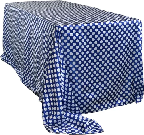 Vista 10 de YOUR CHAIR COVERS - Mantel rectangular de satén de 60 x 102 pulgadas - Mantel rectangular de satén brillante para mesas rectangulares de 6 pies