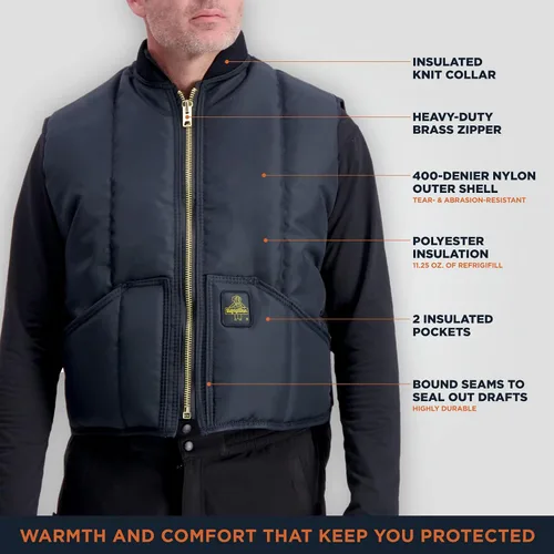 Vista 4 de RefrigiWear - Chaleco aislante resistente al agua resistente al agua -50 F protección contra el frío