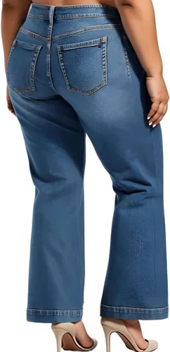Vista 4 de Jessica Simpson Womens True Love Trouser Wide Leg Jean Plus