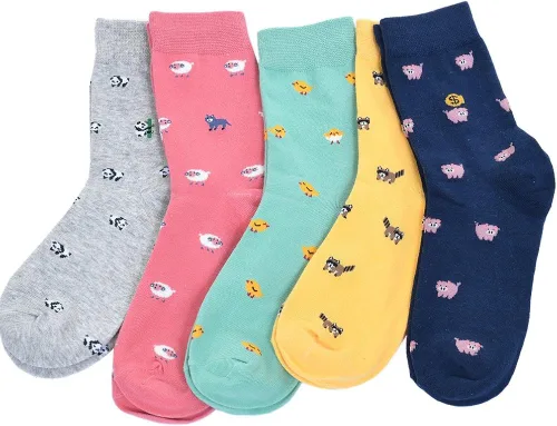 Vista 2 de Losa Kute - Calcetines para mujer con diseños de cactus calcetines de algodón calcetines largos divertidos para mujer lindos calcetines con dieño