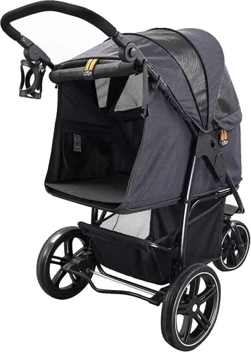 Vista 4 de Cooper - Perro robusto para perros y mascotas, soporta hasta 70.5 lbs / 70 libras, fácil de plegar, mango suave ajustable de varias alturas