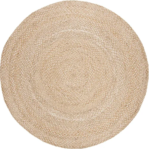 Vista 5 de SAFAVIEH Natural Fiber Collection - Alfombra redonda de 3 pies, color natural y marfil, hecha a mano con encanto bohemio y yute trenzado, ideal