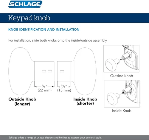 Vista 7 de SCHLAGE FE595VCAM716ACC FE595VCAM/ACC 716 cerradura de teclado para puerta, con manija Accent, flexible, bronce envejecido