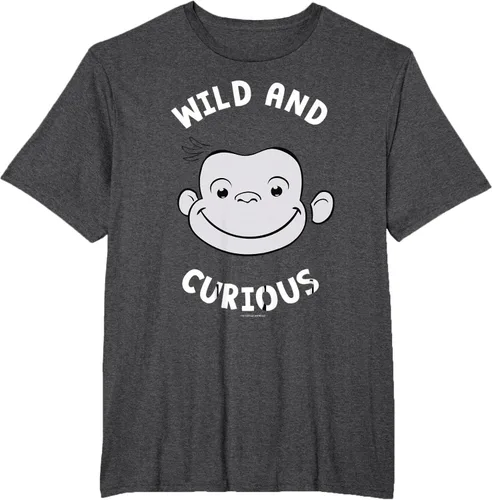 Vista 22 de Curious George Camiseta Big Face Wild and Curious Negro